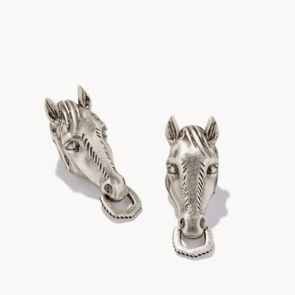 NEW Kendra Scott Yellow Rose Beau Earrings - Silver